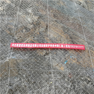 世界银行贷款铜仁农村公路项目第四批土建工程主动防护网